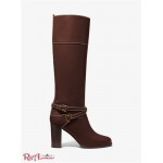 Женские Ботинки MICHAEL KORS (Derry Embellished Leather Boot) 61245-05 Nutmeg