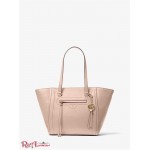 Жіноча Таут Сумка MICHAEL KORS (Carine Medium Pebbled Leather Tote Bag) 65496-05 Ніжно Рожевий