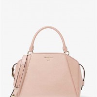 Жіноча Сумка Сетчел (Cleo Medium Saffiano Leather Satchel) 65536-05 Ніжно Рожевий