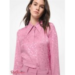Женская Рубашка MICHAEL KORS (Floral Silk Jacquard Shirt) 61576-05 tuberose multi