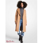 Женское Пальто MICHAEL KORS (Wool Blend Wrap Coat) 65126-05 Темный Camel