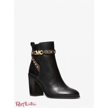 Жіночі Черевики (Farrah Leather and Studded Logo Boot) 65646-05 чорний