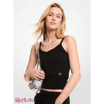 Женский Танк (Merino Wool Blend Cropped Tank Top) 60696-05 Черный