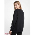 Жіночий Світшот MICHAEL KORS (Logo Organic Cotton Blend Sweatshirt) 64966-05 Чорний