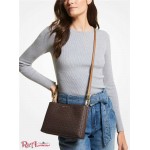 Женская Сумка Кроссбоди MICHAEL KORS (Trisha Medium Logo Crossbody Bag) 61506-05 Коричневый