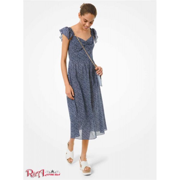 Женское Платье MICHAEL KORS (Floral Cotton Lawn Midi Dress) 60796-05 шамбрей