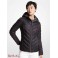 Женская Куртка (Reversible Printed Nylon Packable Puffer Jacket) 61106-05 Черный