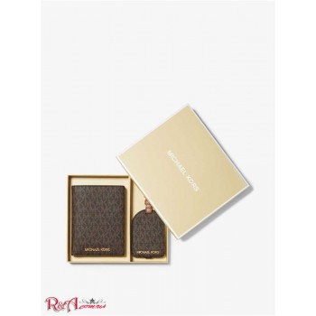 Женский Чемодан (Logo Passport Case and Luggage Tag Gift Set) 61496-05 Коричневый