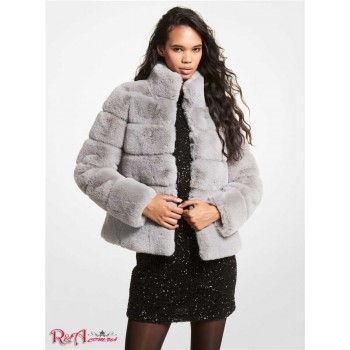 Женская Куртка (Quilted Faux Fur Jacket) 61126-05 Серый
