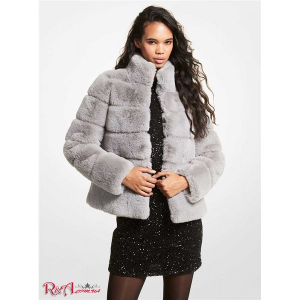 Женская Куртка MICHAEL KORS (Quilted Faux Fur Jacket) 61126-05 серый