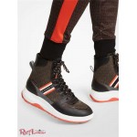 Жіночі Черевики MICHAEL KORS (Asher Logo and Leather Boot) 65616-05 коричневий/blk