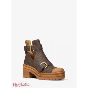 Жіночі Черевики (Corey Logo Cutout Ankle Boot) 61316-05 коричневий