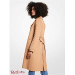 Женское Пальто MICHAEL KORS (Wool Blend Wrap Coat) 65126-05 Темный Camel