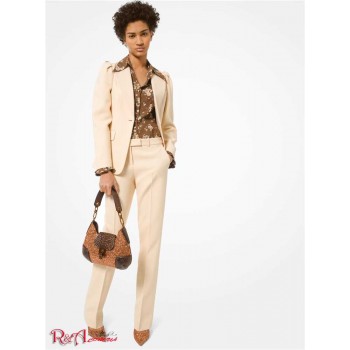 Женские Штаны (Double Crepe-Sable Straight-Leg Trousers) 65576-05 Nude