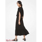 Женское Платье MICHAEL KORS (Grommeted Crepe Midi Dress) 53076-05 черный