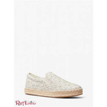 Женские Сникерсы (Libby Studded Quilted Logo Slip-On Sneaker) 61266-05 Ваниль