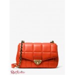 Женская Сумка на Плечо MICHAEL KORS (SoHo Large Quilted Leather Shoulder Bag) 65556-05 Оранжевый Spice