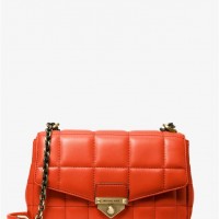 Женская Сумка на Плечо (SoHo Large Quilted Leather Shoulder Bag) 65556-05 Оранжевый Spice