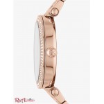 Женские Часы MICHAEL KORS (Oversized Pave Logo Rose Gold-Tone Watch) 48176-05 розовое золото