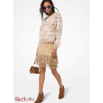 Женская Юбка (Fringed Suede Skirt) 47897-05 Хаки