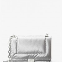 Женская Сумка Кроссбоди (Rory Medium Metallic Quilted Cotton Blend Crossbody Bag) 61487-05 Серебро