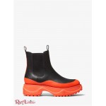 Женские Ботинки MICHAEL KORS (Dupree Logo Tape Leather Boot) 65647-05 черный