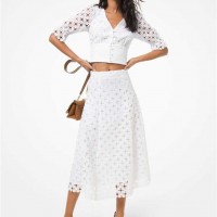Женская Юбка (Floral Medallion Lace Skirt) 60737-05 Белый