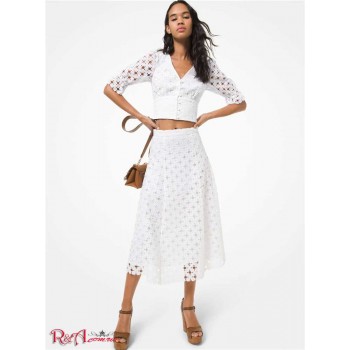 Женская Юбка (Floral Medallion Lace Skirt) 60737-05 Белый