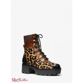 Жіночі Черевики (Khloe Mixed-Media Combat Boot) 65627-05 butterscotch