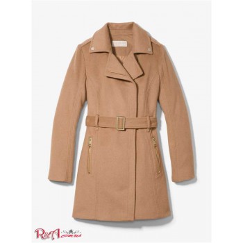 Женский Ремень (Wool Blend Belted Coat) 61097-05 Темный Camel