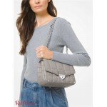 Женская Сумка на Плечо MICHAEL KORS (SoHo Large Studded Quilted Leather Shoulder Bag) 65477-05 Жемчужный Серый