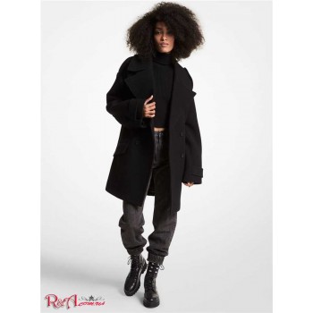 Жіноче Пальто (Wool Blend Oversized Peacoat) 65057-05 чорний