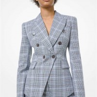 Женский Блейзер (Glenplaid Wool Blazer) 61087-05 Урожай Струя Стирка