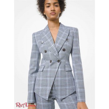 Женский Блейзер (Glenplaid Wool Blazer) 61087-05 Урожай Струя Стирка