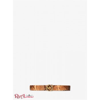 Женский Ремень (Python Embossed Leather Logo Charm Belt) 61177-05 Cantaloupe