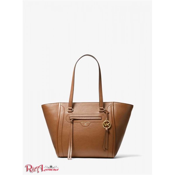 Жіноча Таут Сумка MICHAEL KORS (Carine Medium Pebbled Leather Tote Bag) 65497-05 Багаж