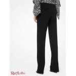 Женские Штаны MICHAEL KORS (Double Crepe-Sable Straight-Leg Trousers) 65577-05 Черный