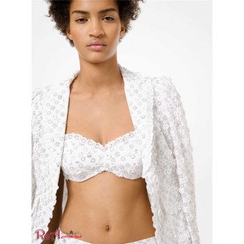 Женское Бандо (Embroidered Broderie Anglaise Cotton Bandeau) 61577-05 Оптический Белый