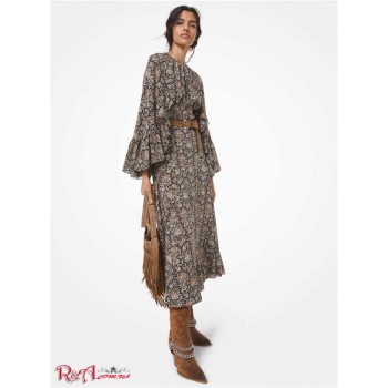 Женское Платье (Floral Silk Crepe de Chine Cape Dress) 65257-05 багаж