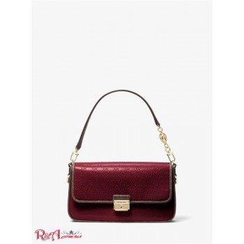 Женская Сумка на Плечо (Bradshaw Small Logo Embossed Patent Leather Convertible Shoulder Bag) 65547-05 Dk Berry