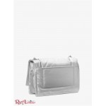 Женская Сумка Кроссбоди MICHAEL KORS (Rory Medium Metallic Quilted Cotton Blend Crossbody Bag) 61487-05 серебро