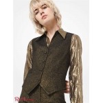 Жіночий Жилет MICHAEL KORS (Metallic Wool Vest) 53227-05 золото/чорне