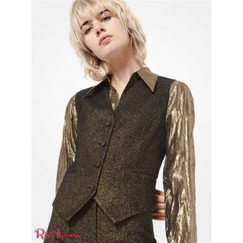 Женский Жилет (Metallic Wool Vest) 53227-05 Золото/Черный