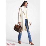 Женское Пальто MICHAEL KORS (Wool Blend Wrap Coat) 65127-05 Кремовый