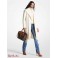 Женское Пальто (Wool Blend Wrap Coat) 65127-05 Кремовый