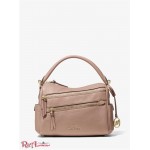 Женская Сумка Сэтчел MICHAEL KORS (Lorimer Medium Pebbled Leather Satchel) 65527-05 Палевый