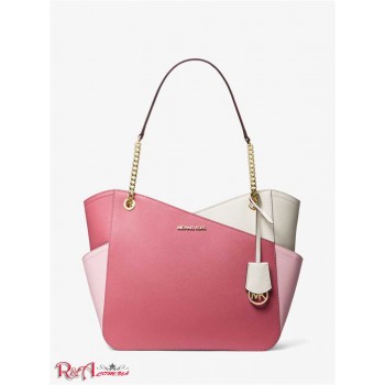 Женская Таут Сумка (Jet Set Large Color-Block Saffiano Leather Tote Bag) 65357-05 Розаwood Мульти