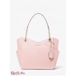 Женская Сумка на Плечо MICHAEL KORS (Jet Set Large Saffiano Leather Shoulder Bag) 65377-05 Пудровые Румяна