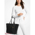 Женская Таут Сумка MICHAEL KORS (Carine Large Pebbled Leather Tote Bag) 65517-05 Черный