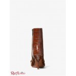 Женские Ботинки MICHAEL KORS (Scarlett Embellished Crocodile Embossed Leather Boot) 65637-05 Chestnut